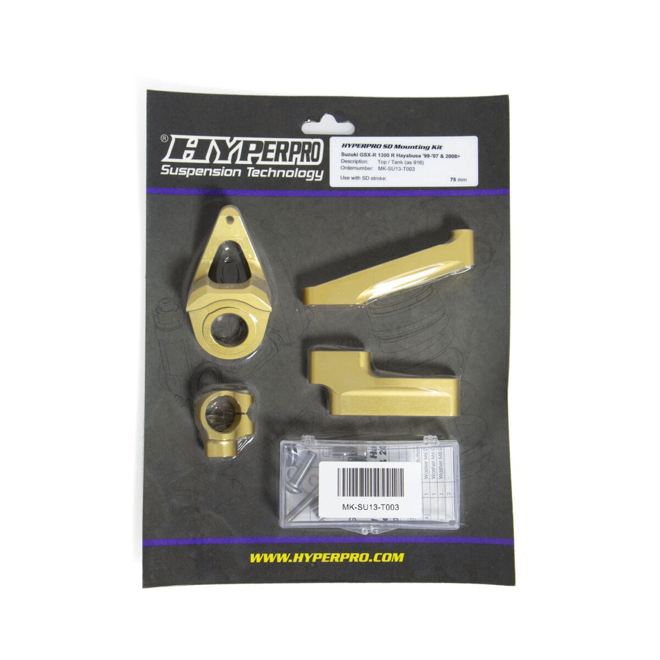 Hyperpro Handlebar Dampers + Parts - Steering Damper Mounting Kit Suzuki