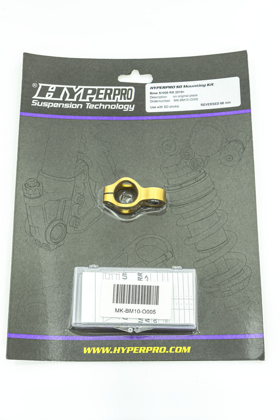 Hyperpro Handlebar Dampers + Parts - Dmp Mnt BMW S1000Rr 19-