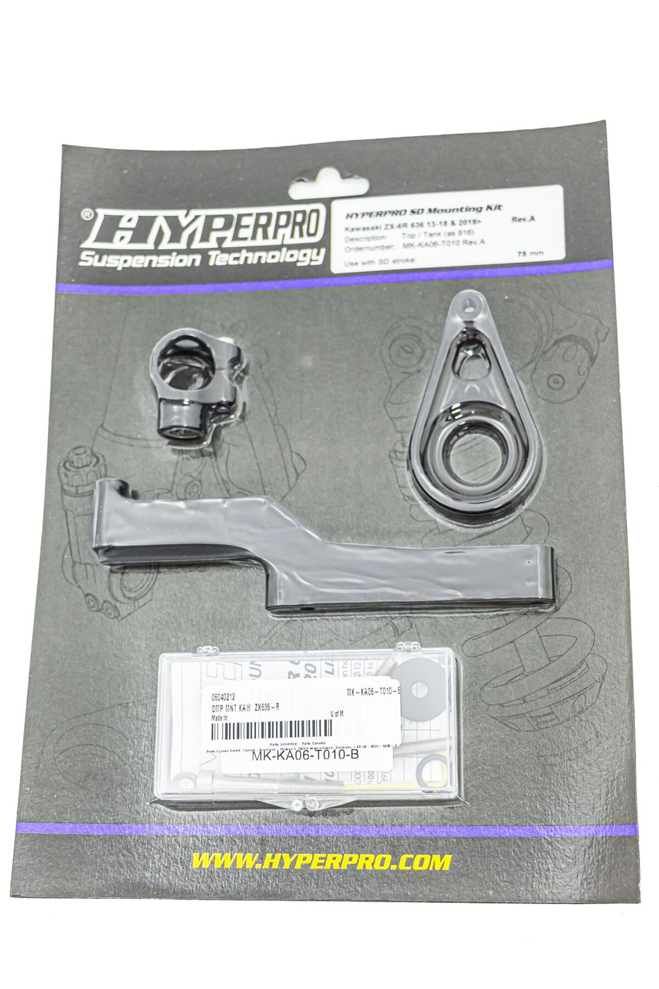 Hyperpro Handlebar Dampers + Parts - Dmp Mnt Kaw Zx636-R 13-1