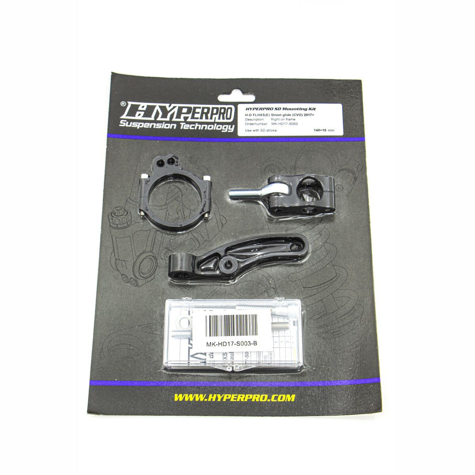 Hyperpro Handlebar Dampers + Parts - Sd Mount. Kit Black Hd Flhxs(E