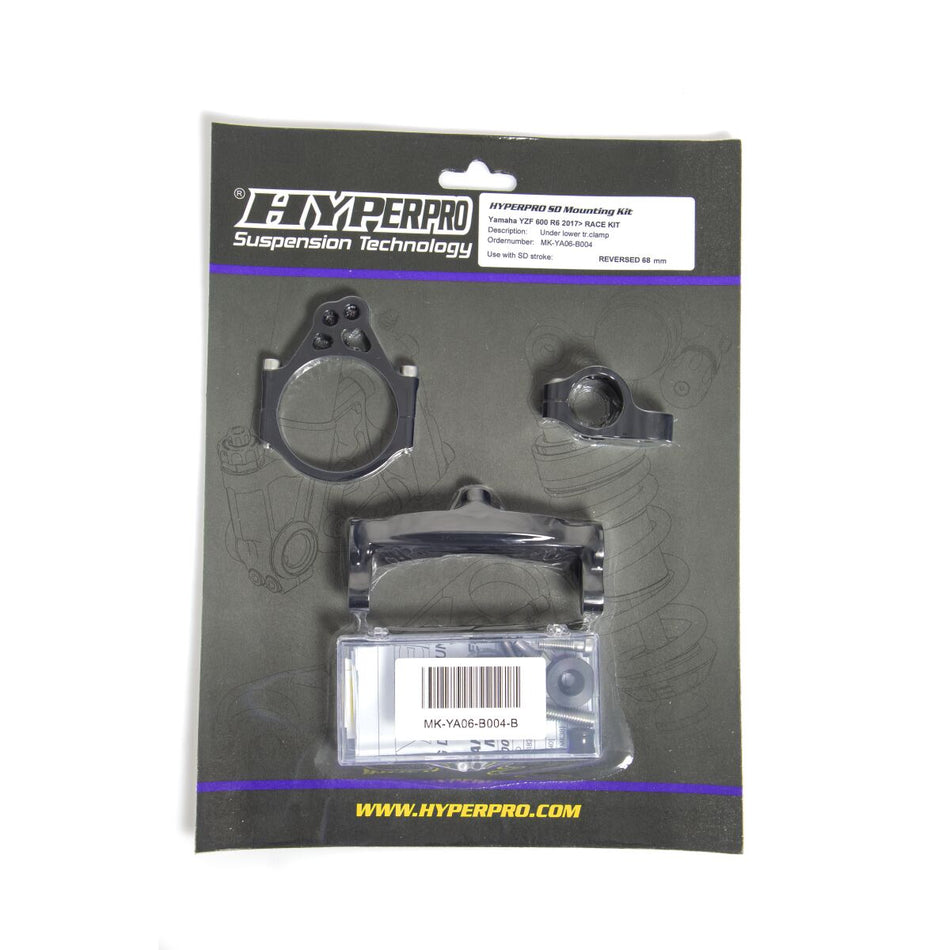 Hyperpro Handlebar Dampers + Parts - Steering Damper Mount Kit Yamaha R6 Race