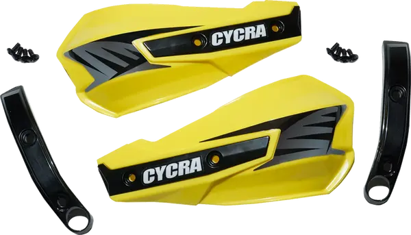 CYCRA Replacement Vortex Handshields w/ Abrasion Guards - Yellow