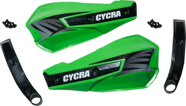 CYCRA Replacement Vortex Handshields w/ Abrasion Guards - Green