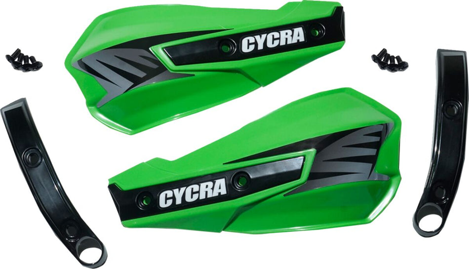 CYCRA Replacement Vortex Handshields w/ Abrasion Guards - Green
