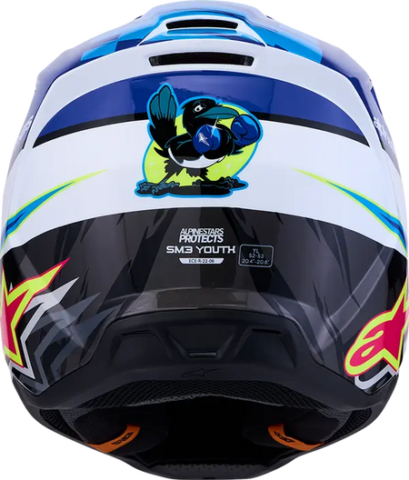 Alpinestars Helm Jeugd SM3 FALCON Blauw/Zwart/Roze