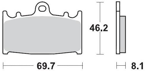 Moto-Master brake pads sinter gp supermoto