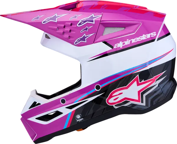 Alpinestars Helm SM3 FALCON Paars/Wit/Roze