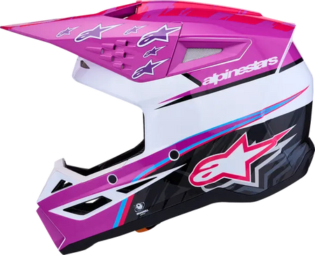 Alpinestars Helm SM3 FALCON Paars/Wit/Roze
