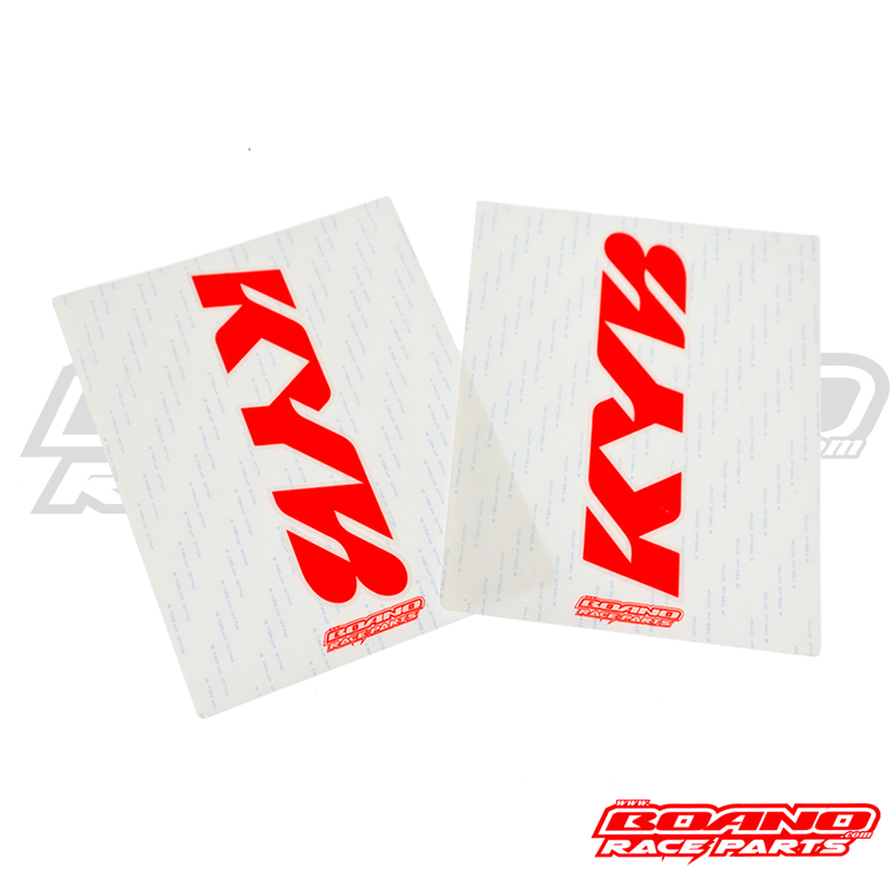 BOANO transparante KYB vorkstickers, rood - TM EN 2T/4T