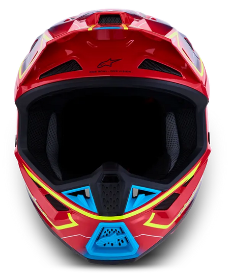 Alpinestars Helm SM7 CAST Rood/Geel/Blauw
