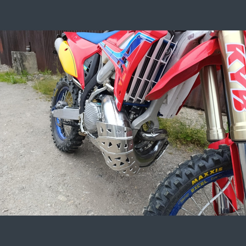 Skidplate met uitlaatpijpbeschermer voor TM 250/300 2022-2025