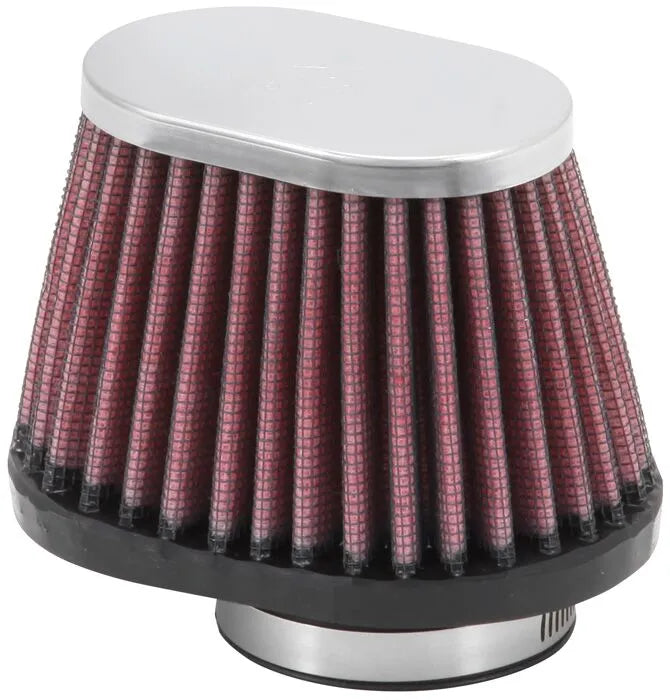 K&N air filter clmp on 44mm universal filter, oval, tapered