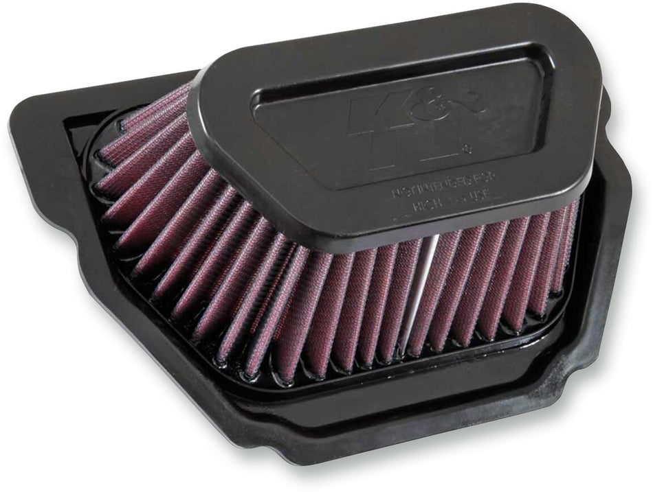 K&N High-Flow luchtfilter en onderdelen zwart - Yamaha