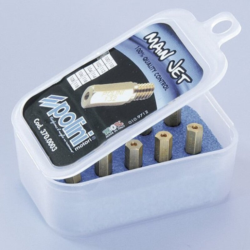 Polini main jet pack-10 jets for Keihin/PWK carburetor, 140/158 (370.0005)