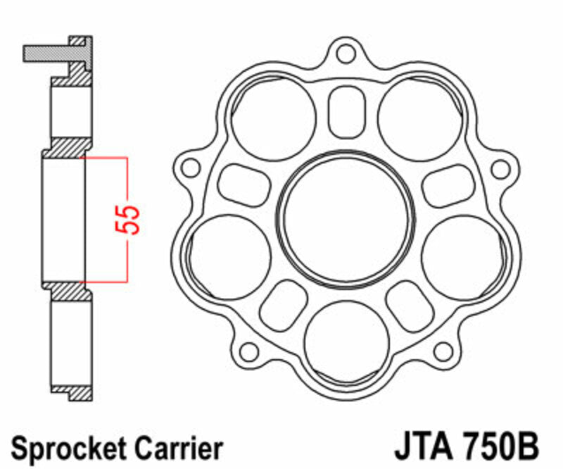 JT Sprockets Staal Front Sprocket JTA750B