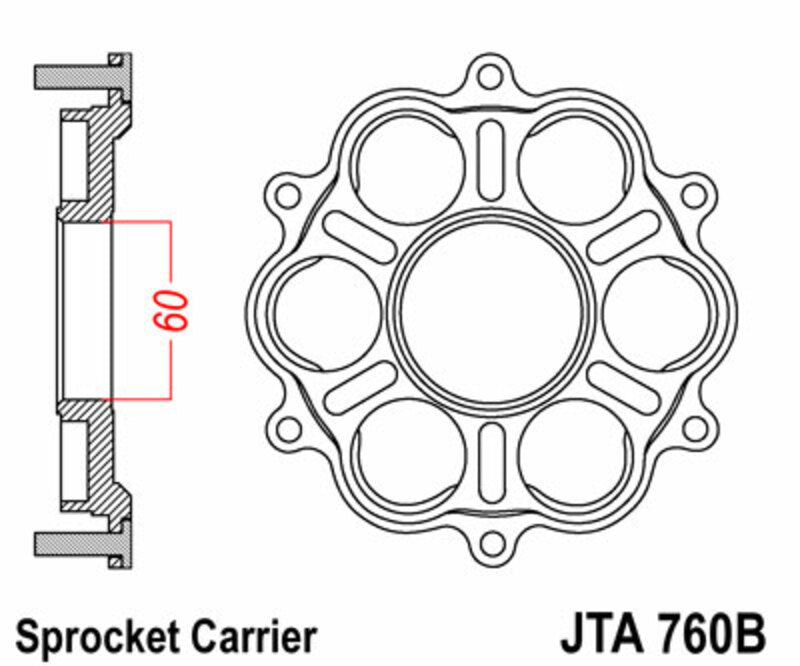 JT Sprockets Steel Front Sprocket JTA760B