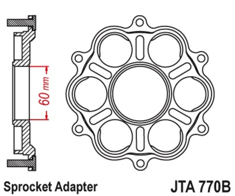 JT Sprockets Steel Front Sprocket JTA770B
