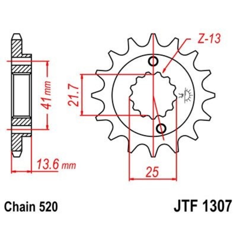 JT Front Sprocket JTF1307