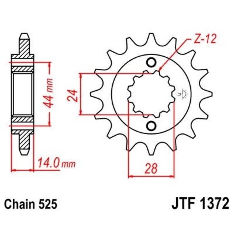 JT Front Sprocket JTF1372