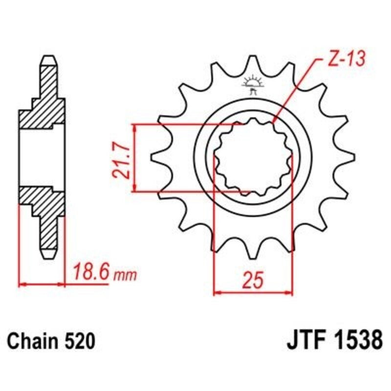 JT Front Sprocket JTF1538