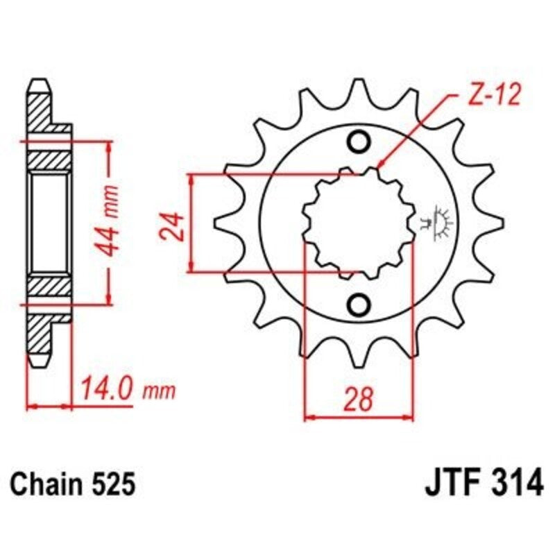 JT Front Sprocket JTF314