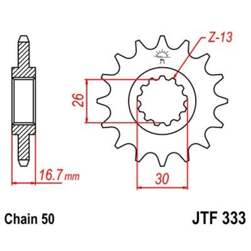 JT Front Sprocket JTF333