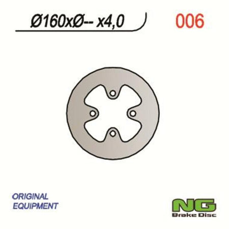 NG BRAKES Round Fixed Brake Disc