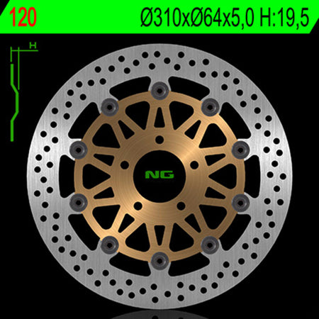 NG BRAKES Round Floating Brake Disc