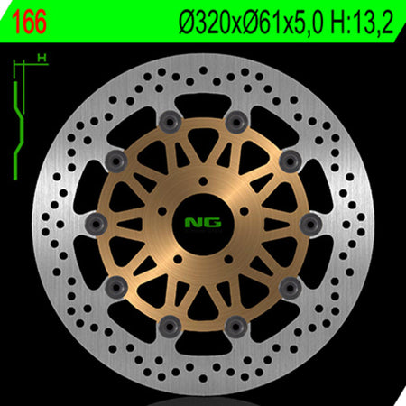 NG BRAKES Round Floating Brake Disc
