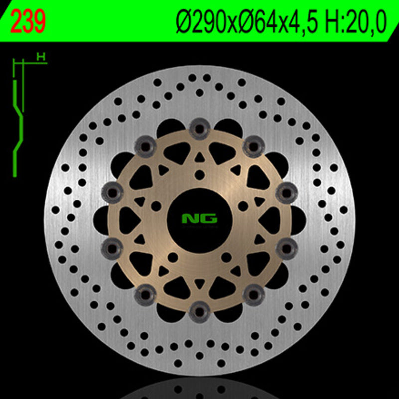 NG BRAKES Round Floating Brake Disc
