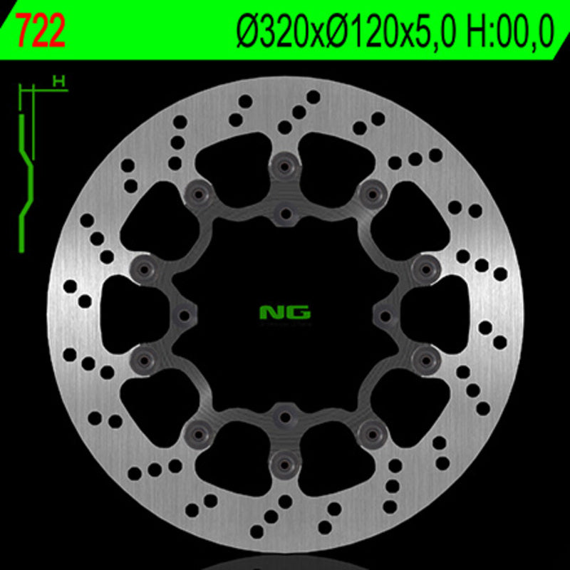 NG BRAKES Round Floating Brake Disc