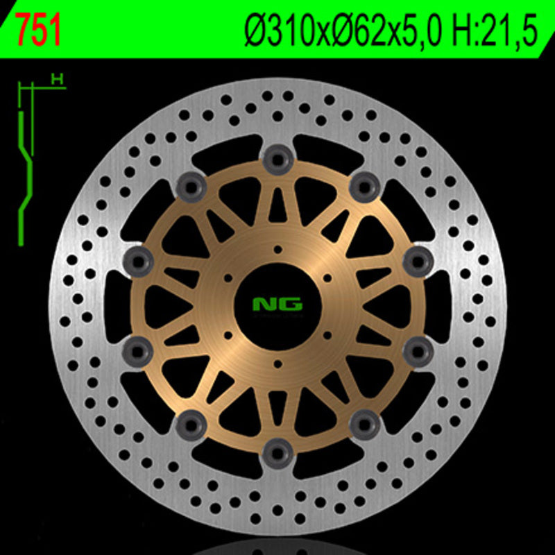 NG BRAKES Round Floating Brake Disc