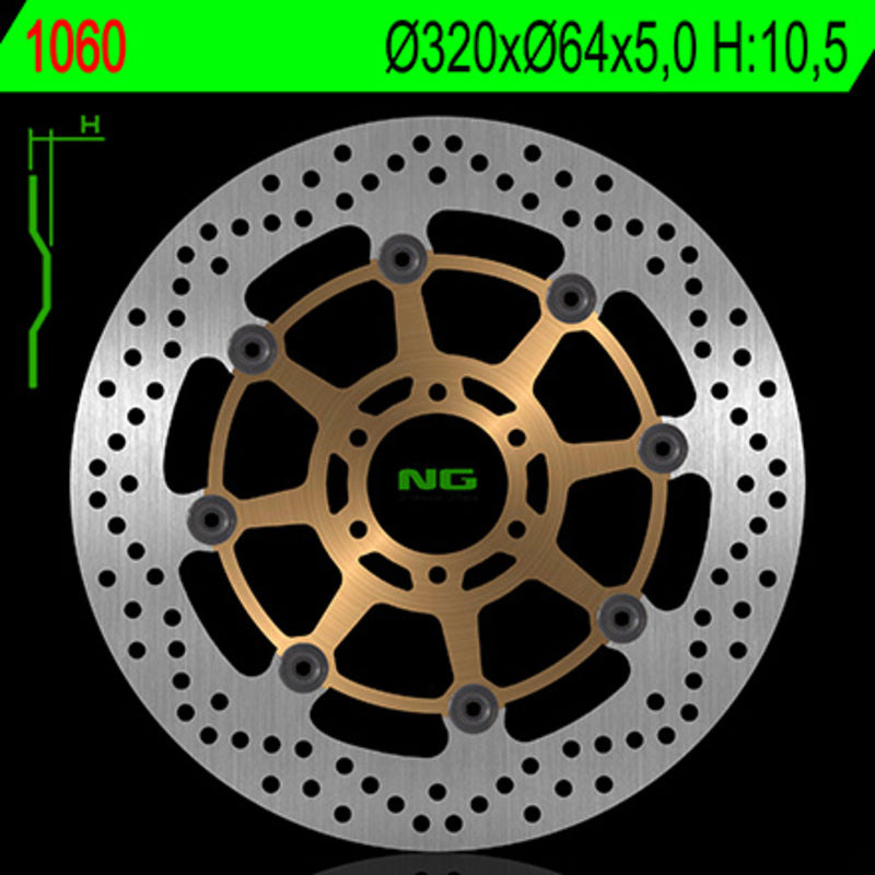 NG BRAKES Round Floating Brake Disc