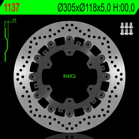 NG BRAKES Round Floating Brake Disc