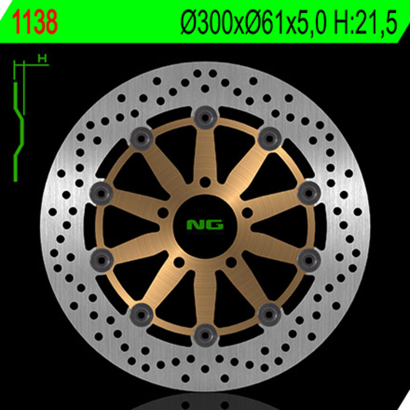 NG BRAKES Round Floating Brake Disc