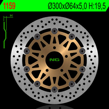 NG BRAKES Round Floating Brake Disc
