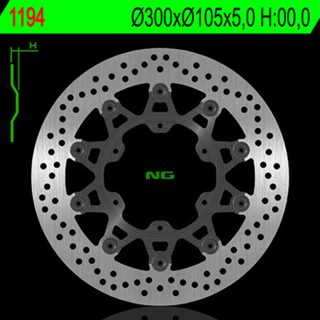 NG BRAKES Round Floating Brake Disc