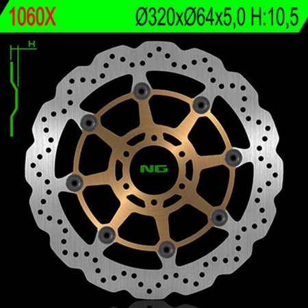 NG BRAKES Wave Floating Brake Disc