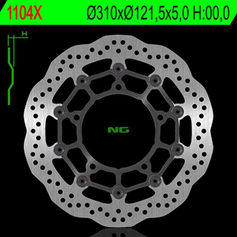 NG BRAKES Wave Floating Brake Disc
