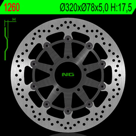 NG BRAKES Round Floating Brake Disc
