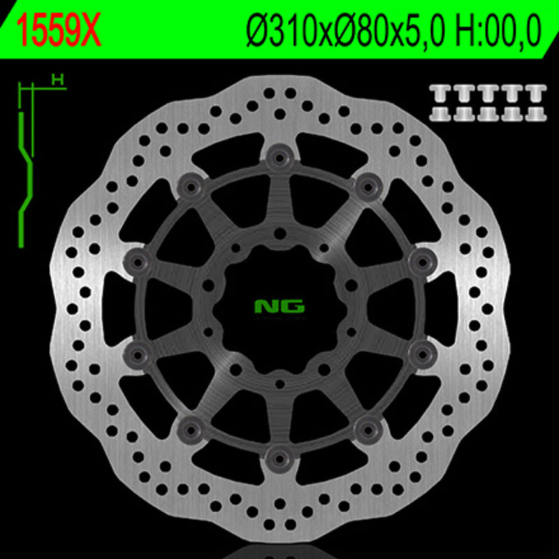 NG BRAKES Wave Floating Brake Disc