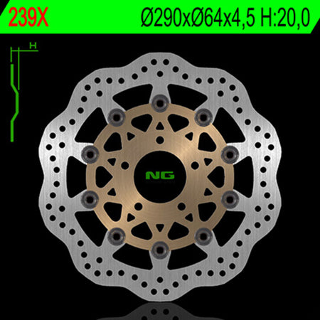 NG BRAKES Wave Floating Brake Disc