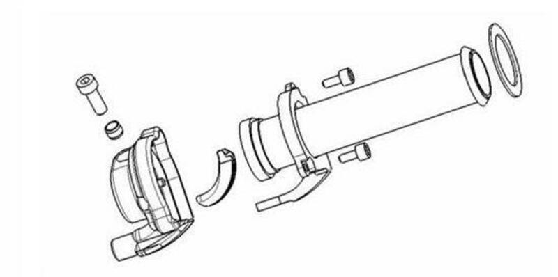 PIAGGIO THROTTLE HANDLES 124MM MP3/X8/X9/X EVO PIAGGIO THROTTLE HANDLES 124MM MP3/X8/X9/X EVO