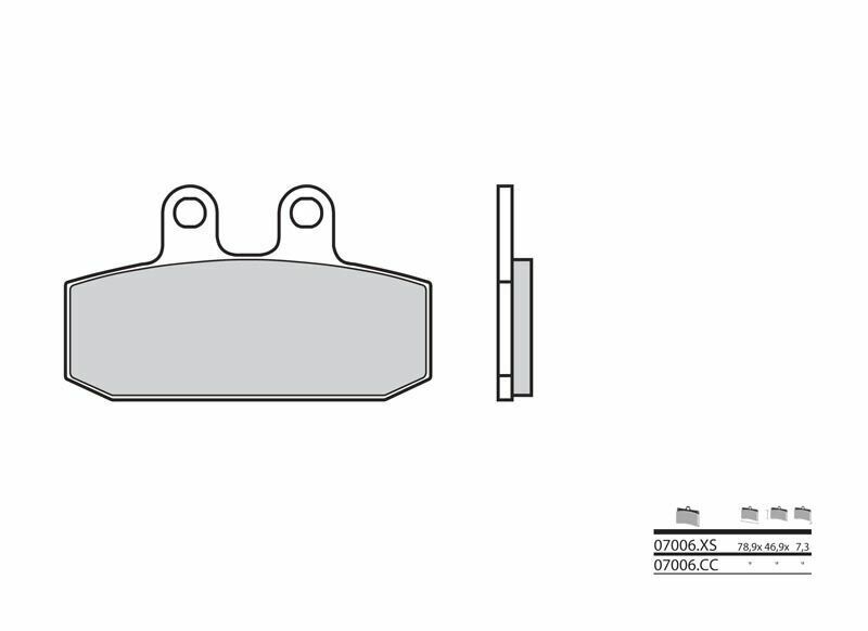 Brembo Scooter Carbon Ceramic Brake pads - 07006