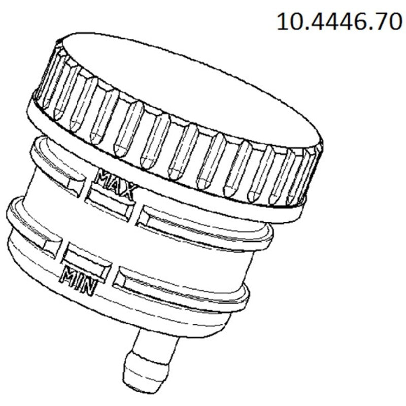Brembo Reservoir for Brembo Master Cylinder with Straight Exit Clamp Fixing