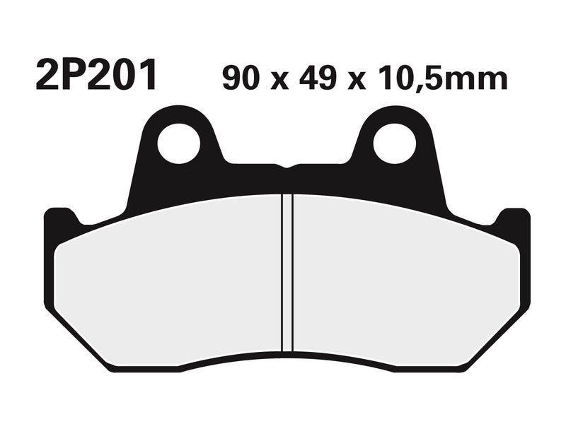 Nissin BRAKE PADS 2P-201NS SINTER METAL