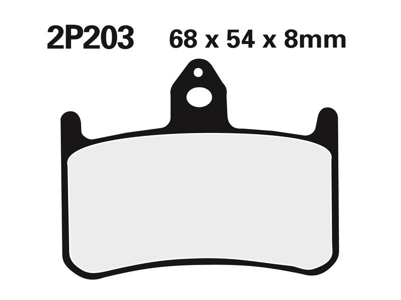 Nissin BRAKE PADS 2P-203NS SINTER METAL