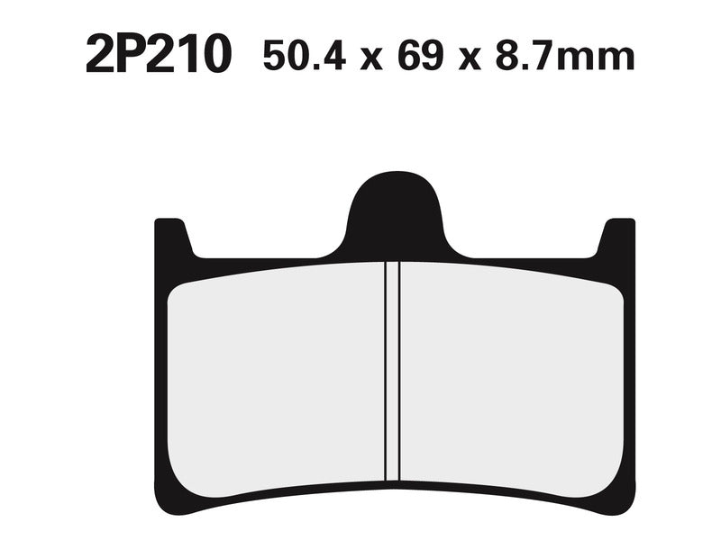 Nissin BRAKE PADS 2P-210NS SINTER METAL
