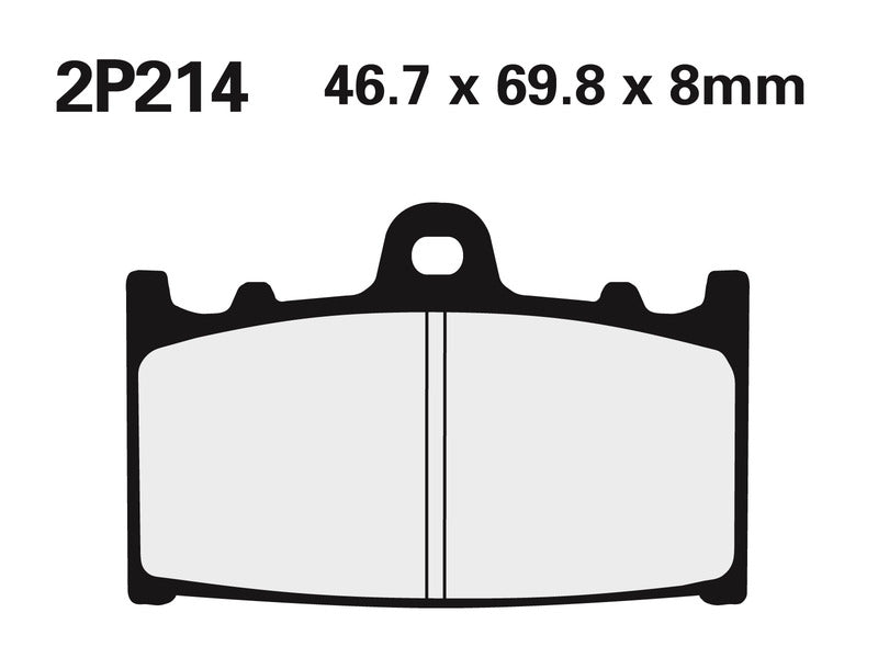 Nissin BRAKE PADS 2P-214NS SINTER METAL