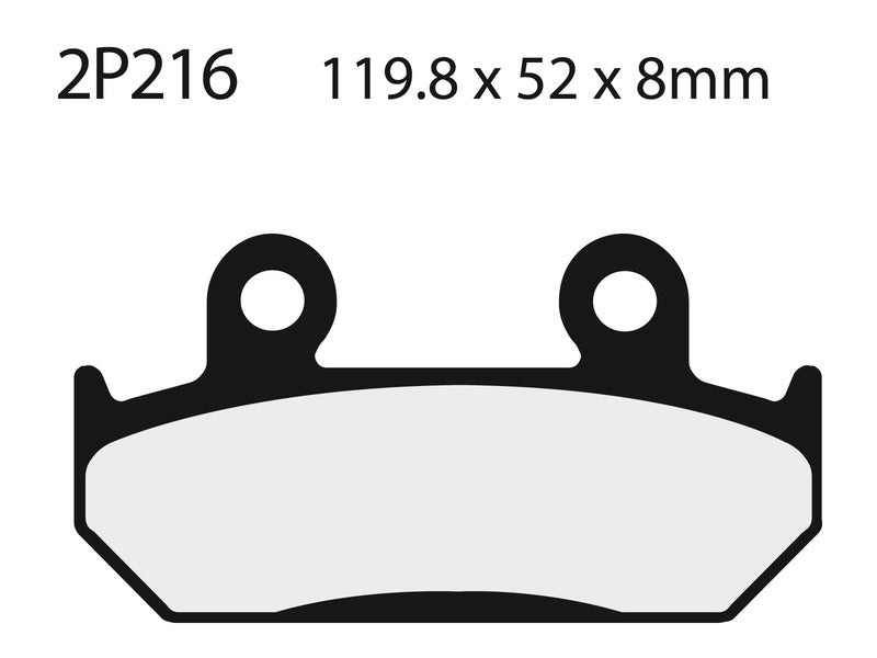 Nissin BRAKE PADS 2P-216NS SINTER METAL